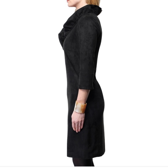Gretchen Scott Ruffneck suede dress NWT - Picture 2 of 7